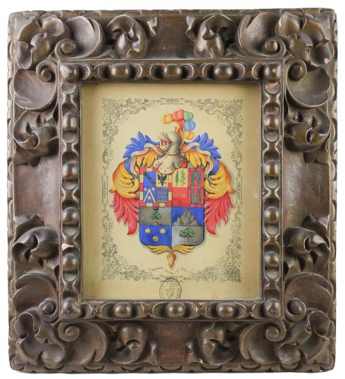 ESCUDO HERÁLDICO ENMARCADO