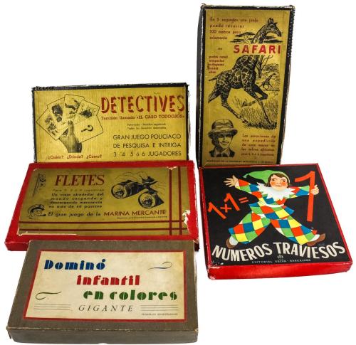 LOTE DE CINCO JUEGOS DE SOBREMESA