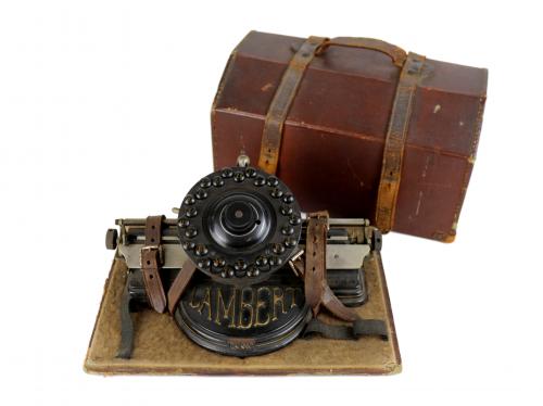 MAQUINA DE ESCRIBIR "LAMBERT* DE PRINCIPIOS DEL S.XX