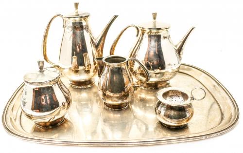 JUEGO DE CAFÉ EN PLATA "PUIG DORIA"