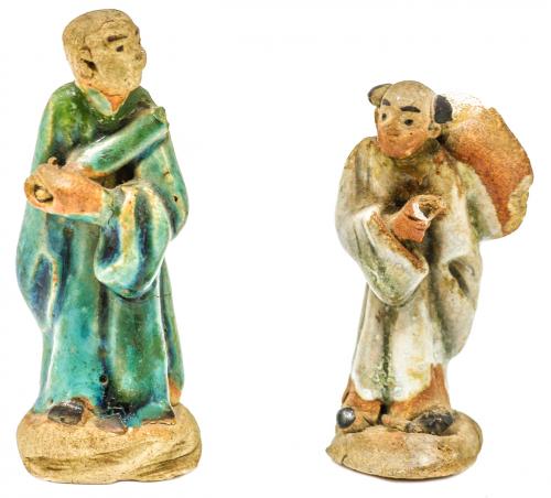 PAREJA DE FIGURAS CHINAS DE FINALES DEL S.XIX