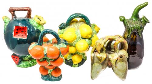 COLECCIÓN DE CINCO BOTIJOS VALENCIANOS