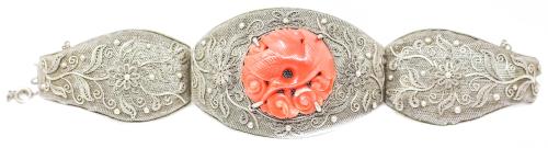 PULSERA ORIENTAL DE FILIGRANA DE PPS. S.XX