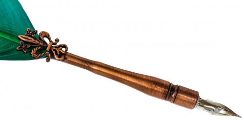 ESTUCHE CON PLUMA Y TINTERO