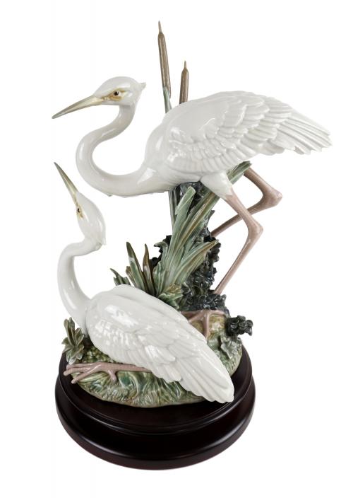 FIGURA DE PORCELANA LLADRÓ "GARZAS"