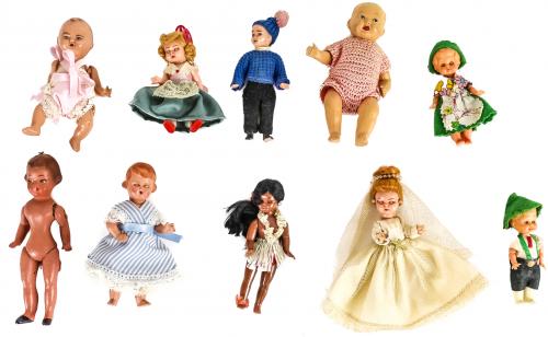 LOTE DE MUÑEQUITOS DE MEDIADOS DEL S.XX