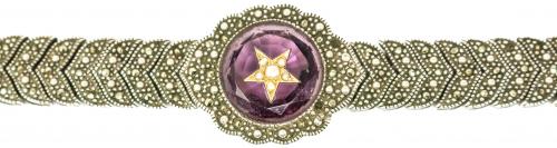 PULSERA DE PLATA CON MARQUESITAS