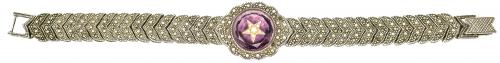 PULSERA DE PLATA CON MARQUESITAS