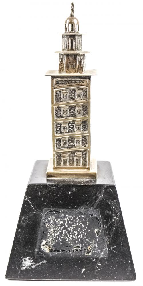 "TORRE HÉRCULES"  FIGURA EN PLATA
