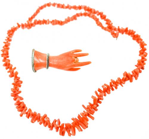 COLLAR Y BROCHE ITALIANOS DEL S.XIX