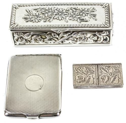 TRES CAJITAS DE COLECCIÓN EN PLATA