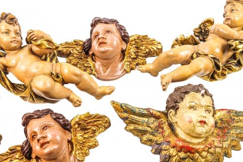COLECCIÓN DE FIGURAS DE ANGELITOS DE MEDIADOS DEL S.XX