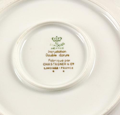VAJILLA PARA 12 SERVICIOS EN PORCELANA DE LIMOGES