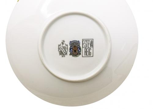 VAJILLA PARA 6 SERVICIOS EN PORCELANA SEGUNDA MITAD S.XX