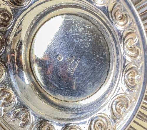 JUEGO DE CAFÉ DE PLATA DE MEDIADOS DE SIGLO XX