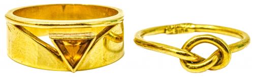DOS ANILLOS DE ORO