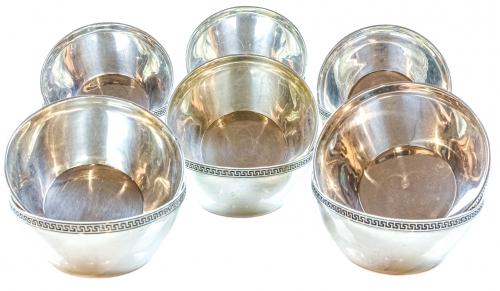 CONJUNTO DE 12 BOLES EN PLATA PUIG DORIA ÚLTIMO CUARTO S.XX