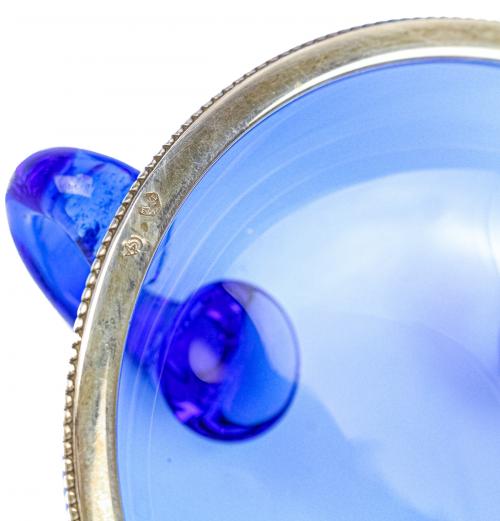 CONUNTO DE 10 TACITAS EN CRISTAL DE PRIMER TERCIO DEL S.XX