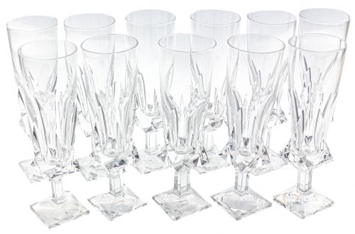 CONJUNTO DE 11 COPAS EN CRISTAL ALEMAN ULTIMO CUARTO S.XX