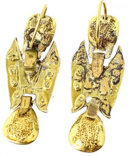 PENDIENTES CON GRANATES DEL S.XVIII