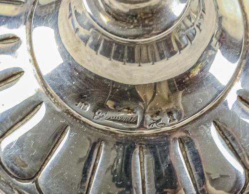CANDELABRO DE DOS BRAZOS Y CANDELERO DE LOS AÑOS 60