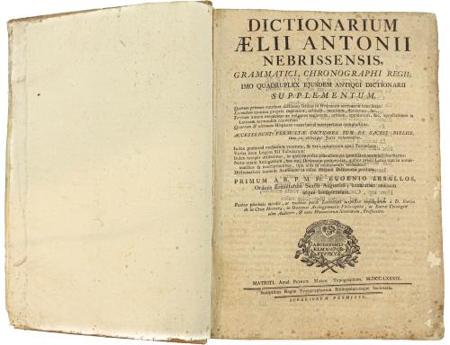 DICCIONARIUM AELII ANTONII NEBRISSENSIS