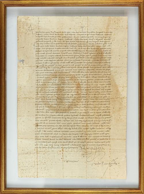FIRMA REAL DE ALFONSO V DE ARAGÓN