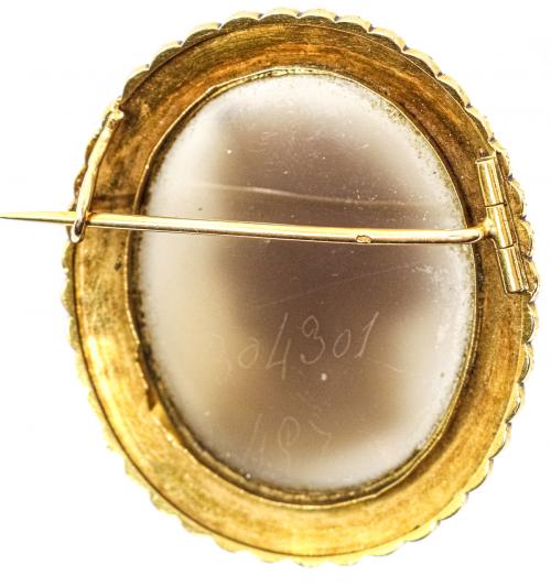BROCHE CAMAFEO DE MEDIADOS DEL S.XIX
