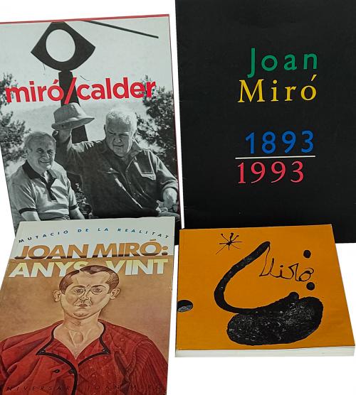 CUATRO LIBROS Y CATÁLOGOS SOBRE MIRÓ