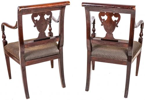 PAREJA DE SILLONES DE ESTILO IMPERIO