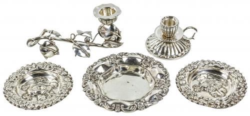CONJUNTO DE VARIAS PIEZAS DE PLATA