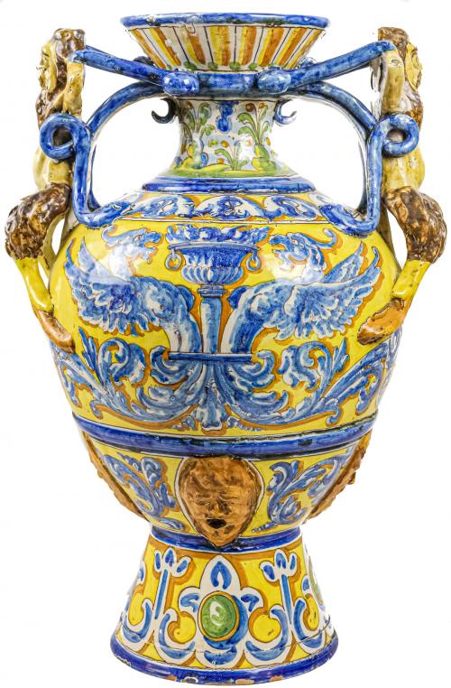 JARRÓN DE CERÁMICA DE TALAVERA DE LA REINA
