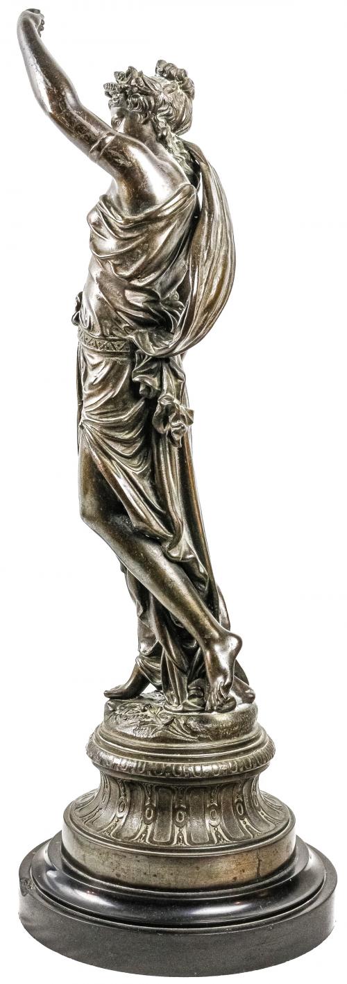 FIGURA EN CALAMINA FRANCESA "DAMA"