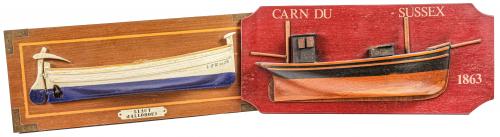 DOS MAQUETAS DE BARCO