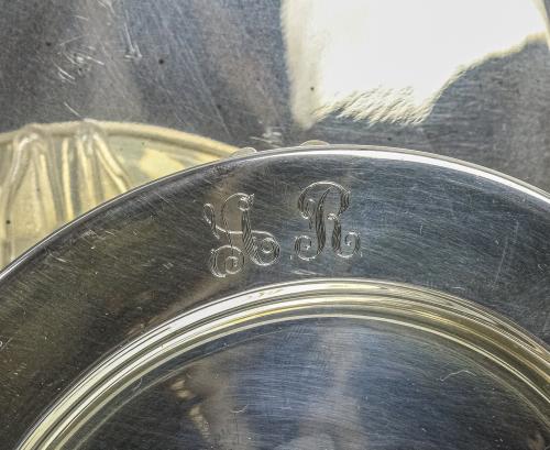 CONJNTO DE PLATOS DE PRESENTACIÓN EN PLATA MEDIADOS DEL S.XX