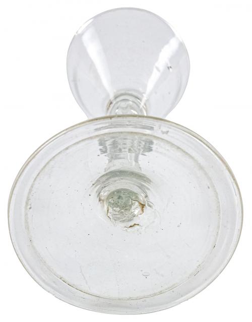 COPA DE VIDRIO SOPLADO DEL SIGLO XVIII