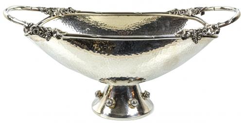 GRAN CENTRO DE MESA EN PLATA DEL ÚLTIMO TERCIO S.XX