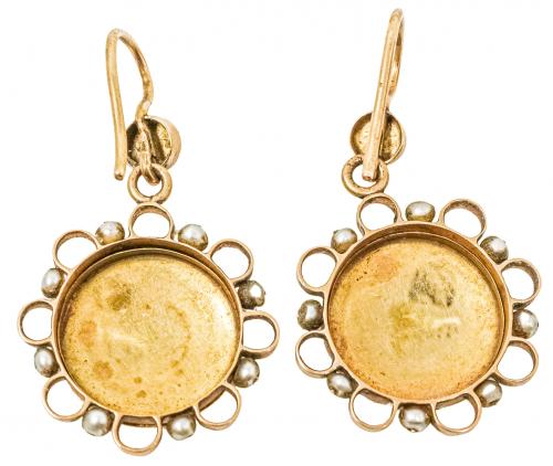 PENDIENTES Y BROCHE DEL S.XIX