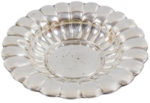 CENTRO DE MESA EN PLATA DE MEDIADOS DEL S.XX