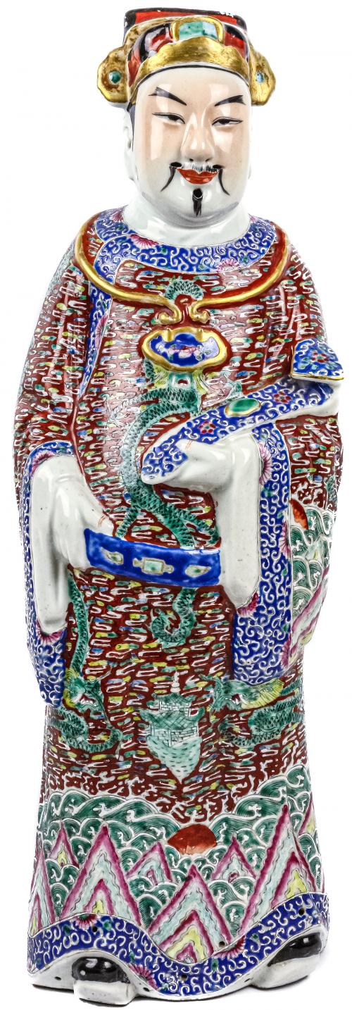 FIGURA DE PORCELANA ORIENTAL DEL PRIMER CUART DE SIGLO XX