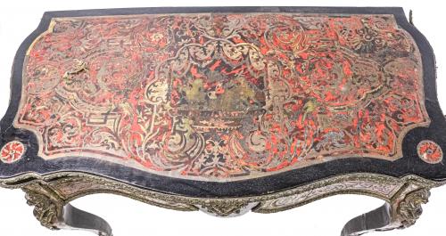 MESA DE JUEGO BOULLE DE FINALES DEL S.XIX