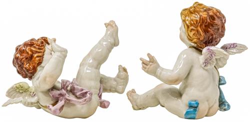 DOS FIGURAS EN PORCELANA DE ALCORA