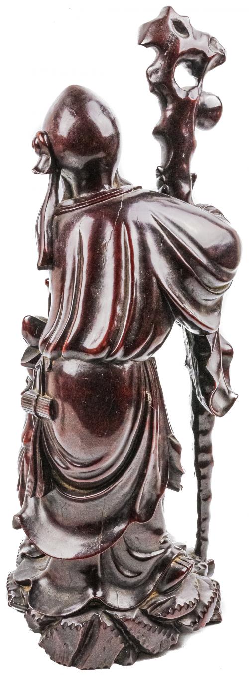 FIGURA ORIENTAL EN MADERA DE PALOROSA