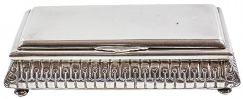 CAJA JOYERO EN PLATA DE MEDIADOS DEL S.XX