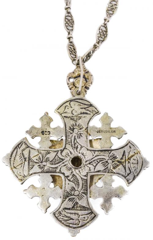 CRUZ COLGANTE CON CADENA DE PPS. DEL S.XX