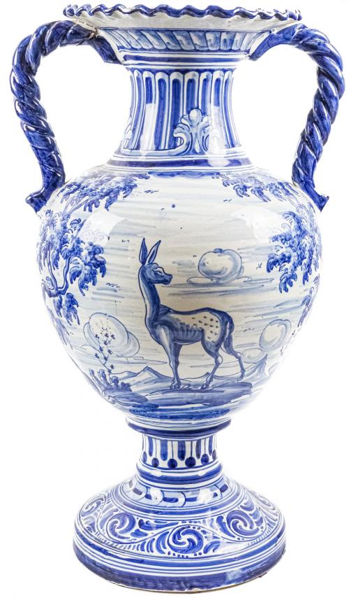 JARRÓN EN CERÁMICA DE TALAVERA