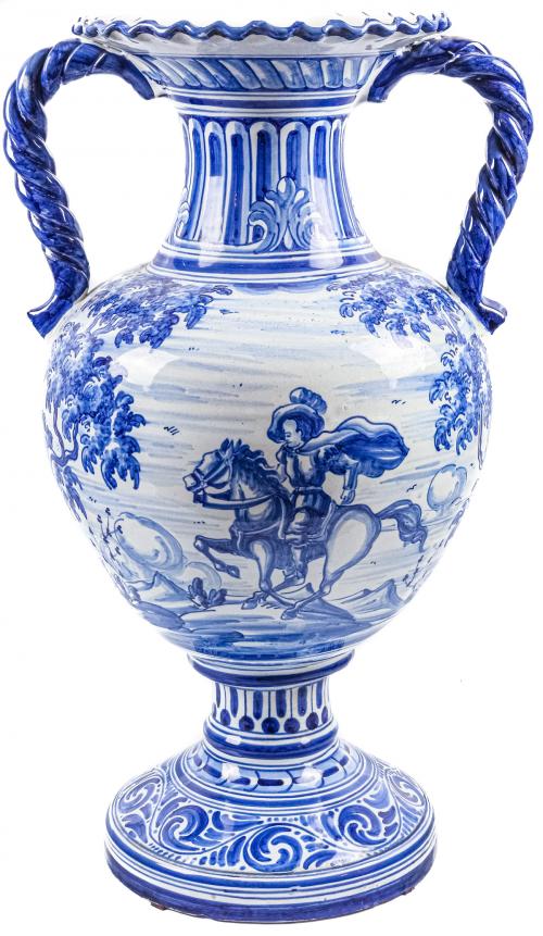 JARRÓN EN CERÁMICA DE TALAVERA