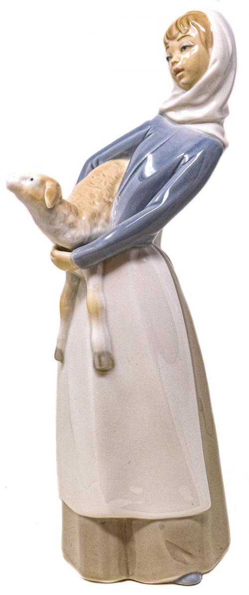 FIGURA EN PORCELANA  "LLADRÓ" DEL ÚLTIMO CUARTO DEL S.XX