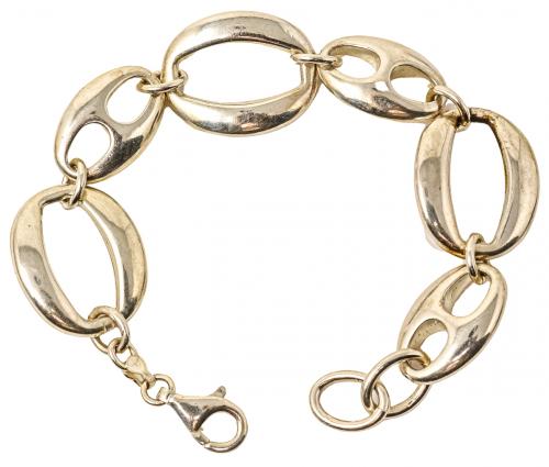 PULSERA EN PLATA CON CALABROTES