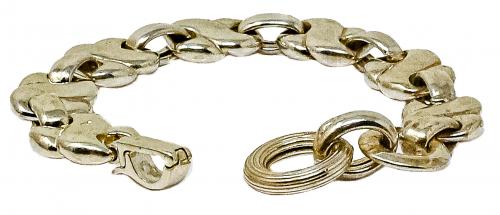 PULSERA EN PLATA CON NUDOS